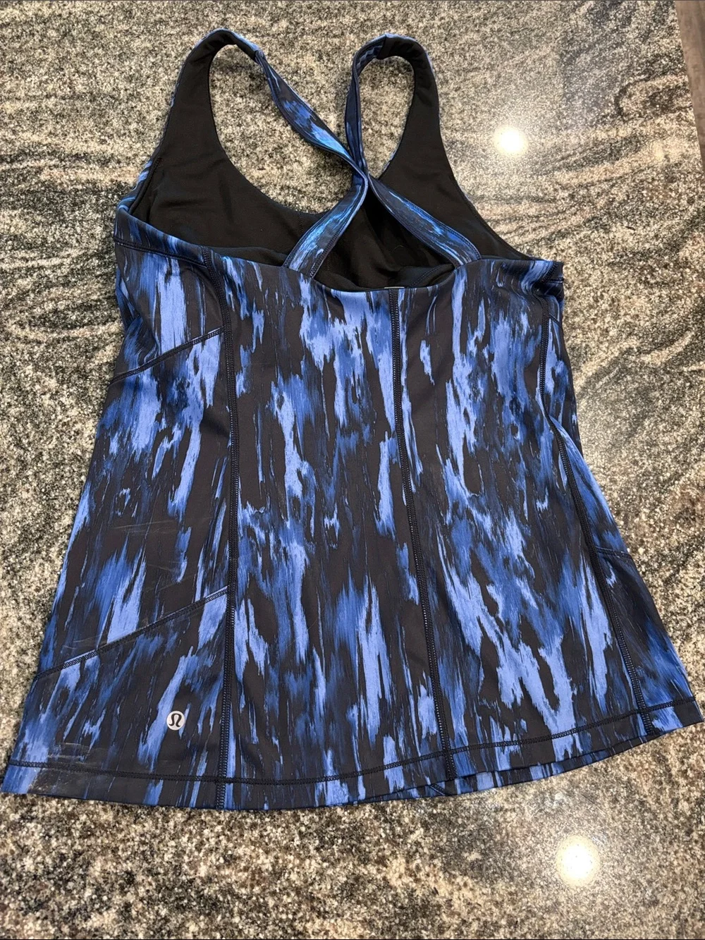 Women’s Blue Patterned Athletic Tank Top Lululemon